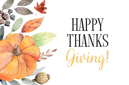 Ishitani Health Center - Happy Thanksgiving from Our Company to You