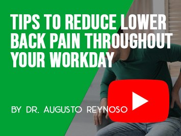 Tips to reduce lower back pain throughout your workday