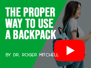 The proper way to use a backpack