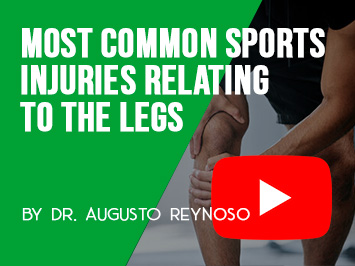 Most common sports injuries relating to the legs