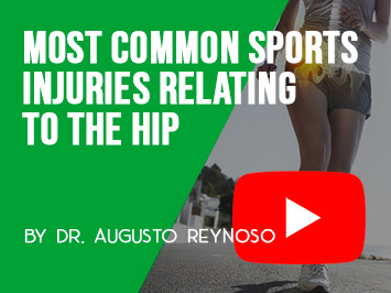 Most common sports injuries relating to the hip