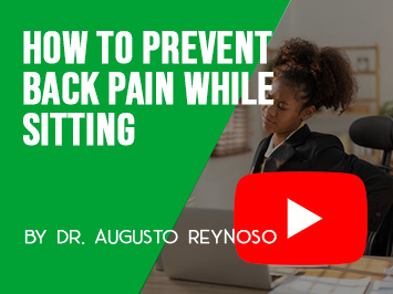 How to prevent back pain while sitting