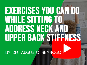 Exercises you can do while sitting to address neck and upper back stiffness